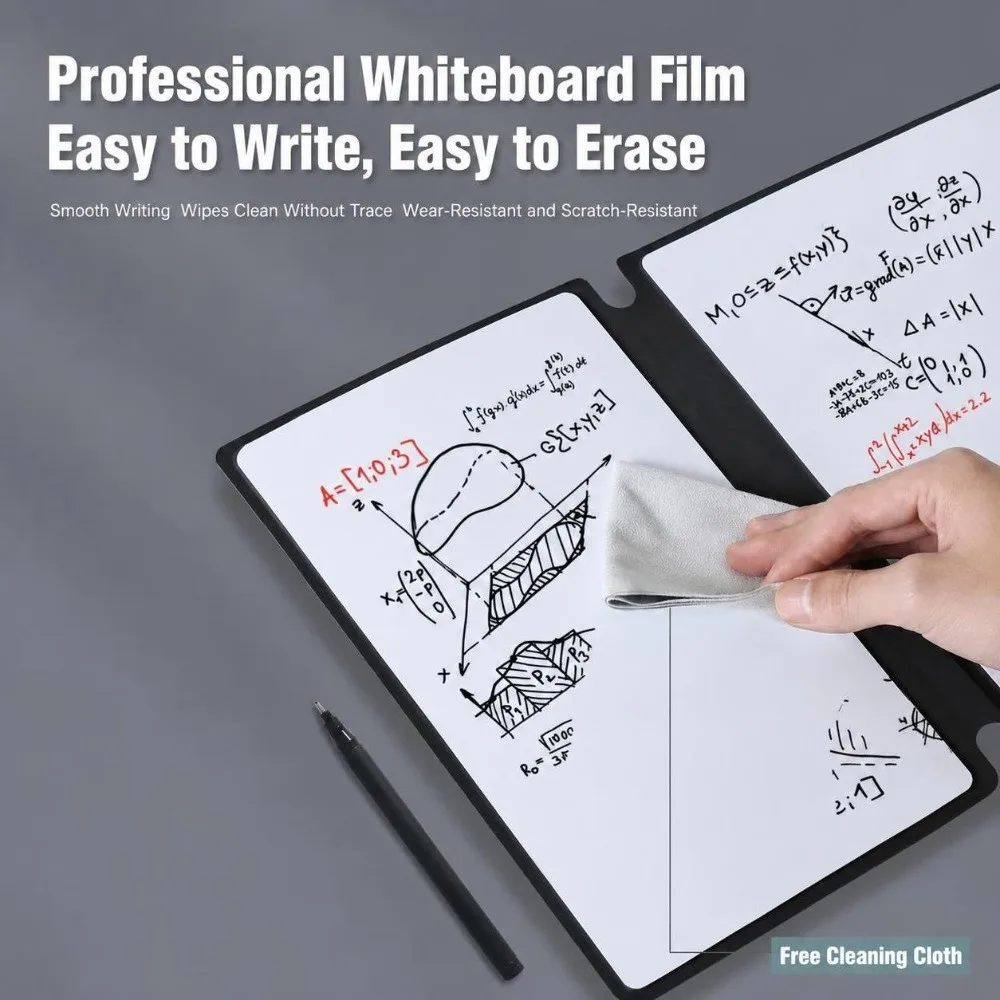 Portable A5 Dry Erase Notebook Portable Reusable Erasable Whiteboard Notebook Foldable Memo Whiteboard School Office Supplies