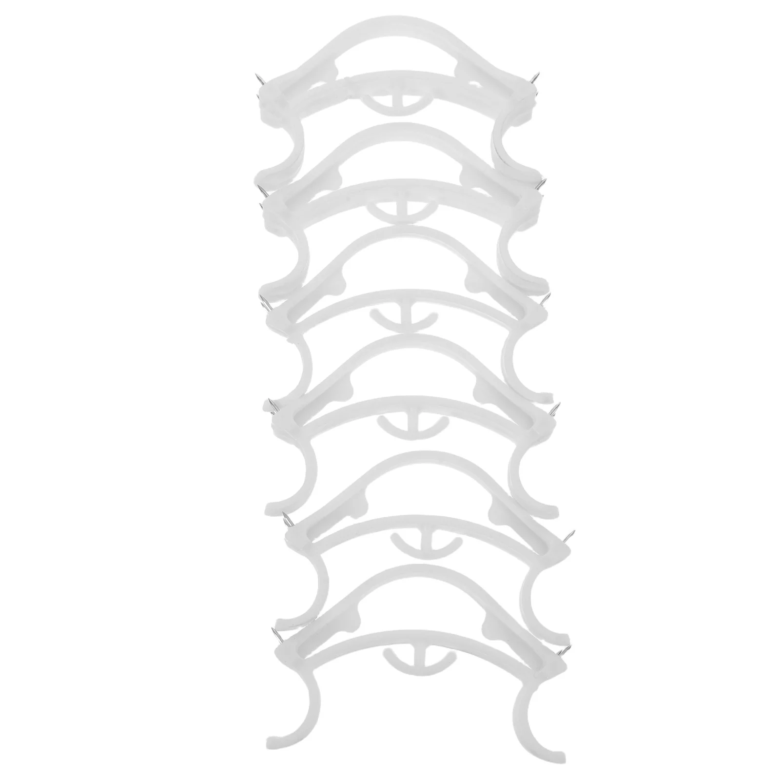 

6pcs Corner Hooks For Wall No Drill Plastic Hook Balloon Hanging Tool Birthday Party Festival Christmas Garland Decoration