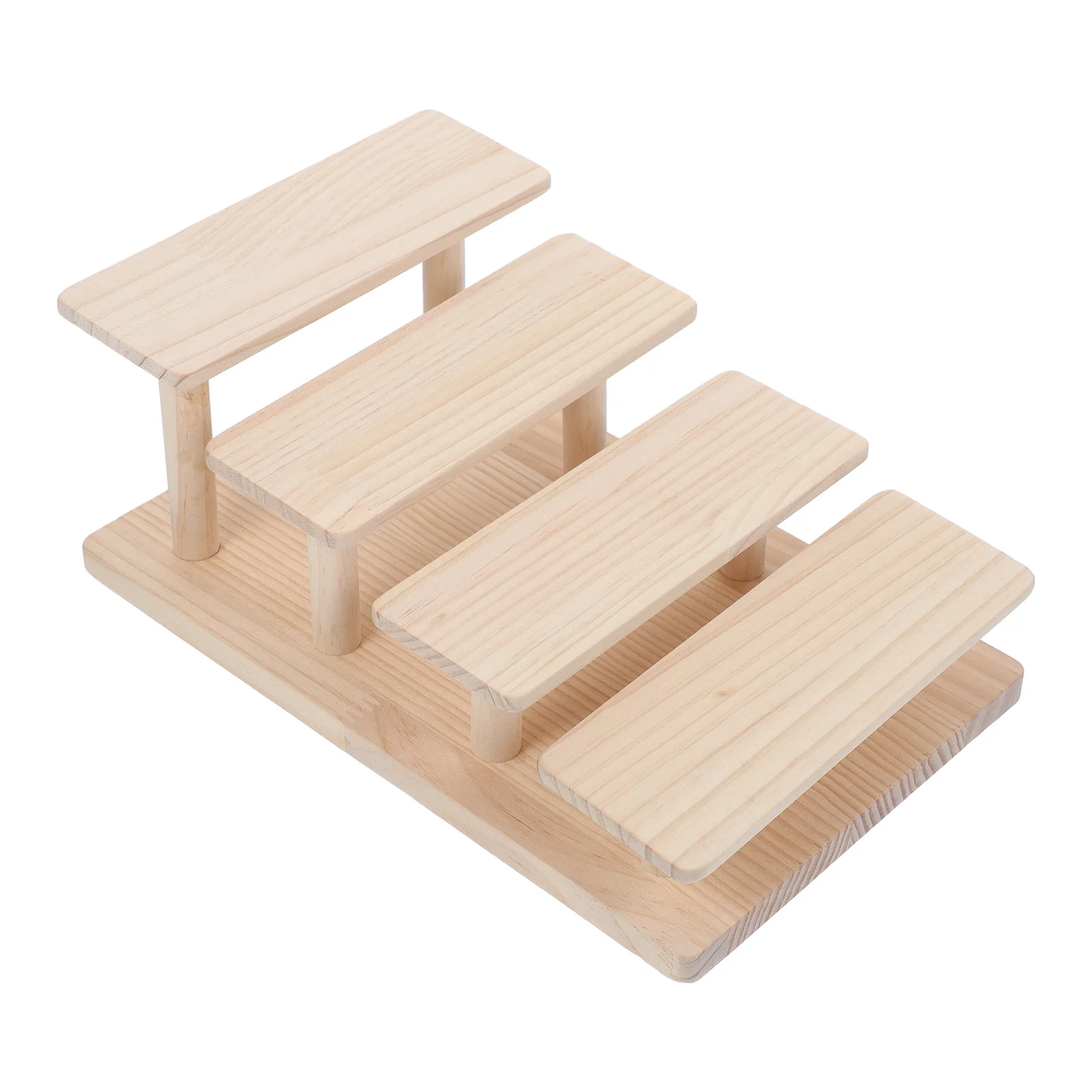 Espositore per occhiali in legno massello Scaffale per occhiali a 4 livelli Scaffale per occhiali da sole Organizzatore per negozi Supporto per struttura in vetro in legno