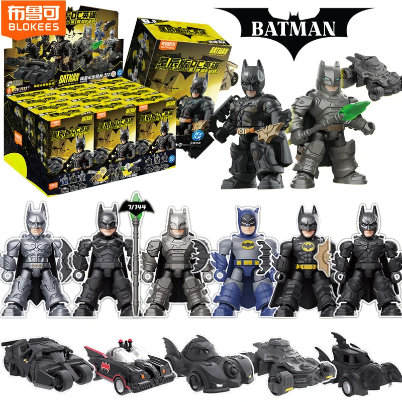 BLOKEES Original DC Batman GV01 BEFENDER VERSIDN Batmobile ARMORED Batman Dark Knight Bruce Wayne Toy Action Figure Doll Gift