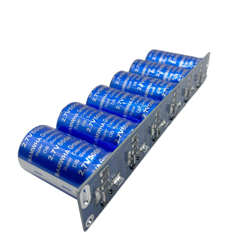 1Set Samwha Green-Cap 16v83f Supercondensator Auto Gelijkrichter Module Met Schroef Beschermingsplaat 2.7v500f Super Condensator