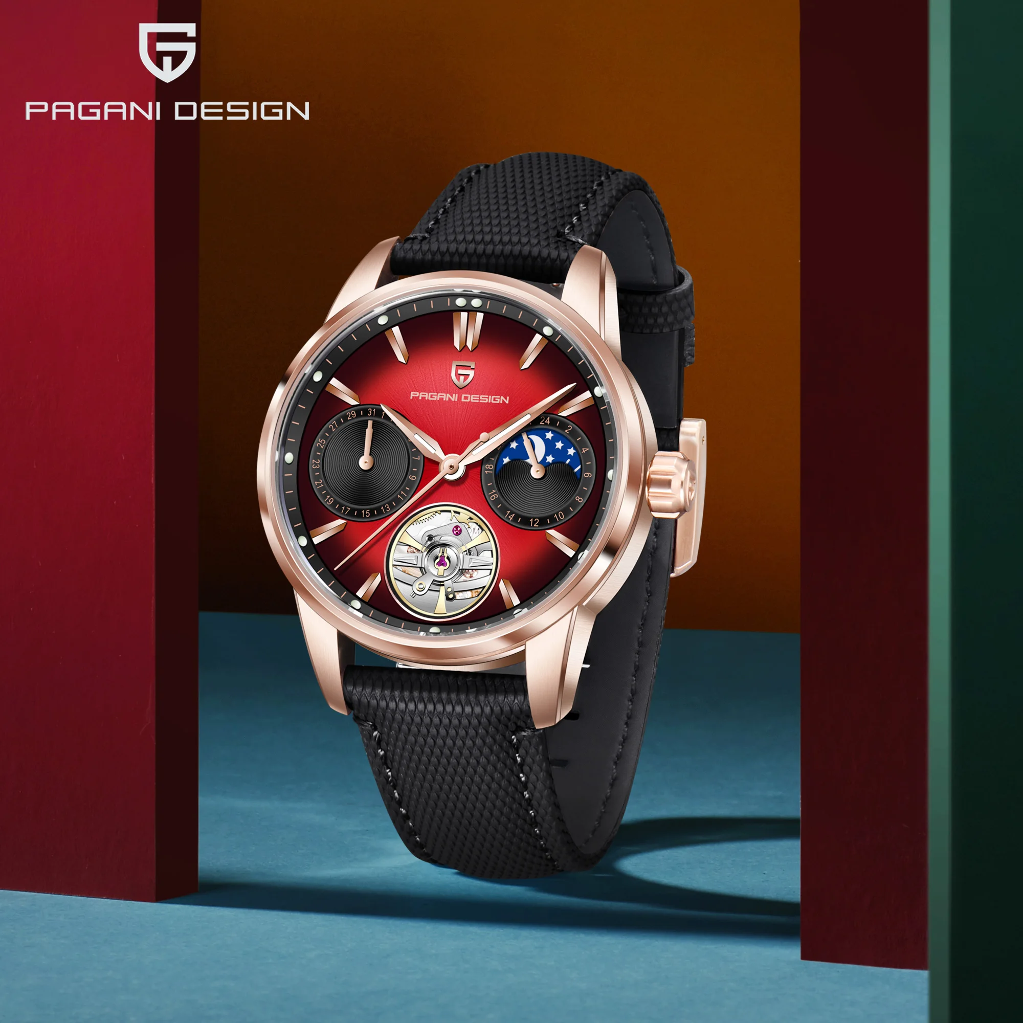 

PAGANI DESIGN New Mens Watch Tourbillon Automatic Mechanical Watch Luxury Sapphire Mirror Clock 2025 Fashion Skeleton Wristwatch
