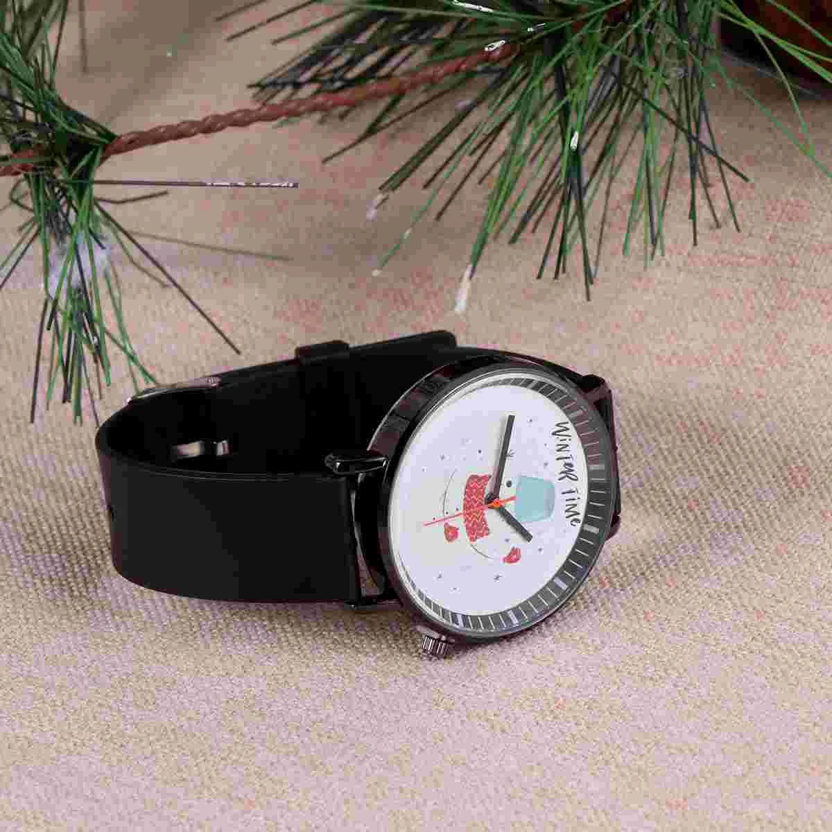 Lovely Santa Claus Snowman Series Fashion Waistwatch for Women Men (1) Christmas Watch Stylish Watch Santa Claus Watch