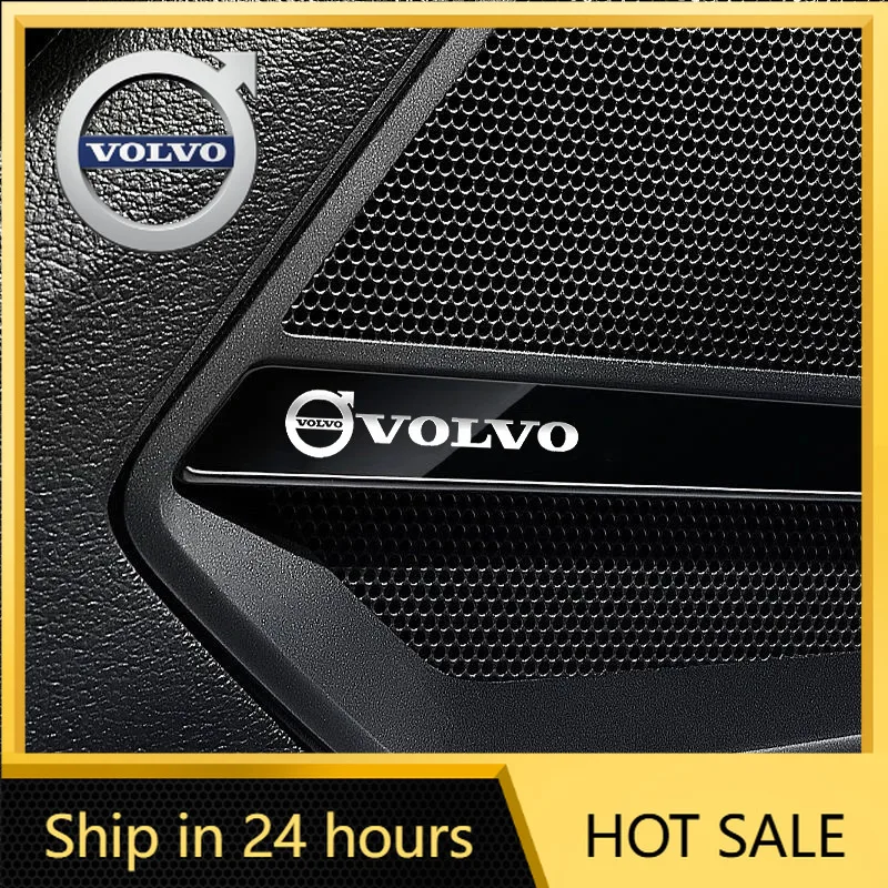 

2026 Новинка для эмблем Volvo, 3D металлическая наклейка с эмблемой, украшение интерьера автомобиля, Стайлинговые наклейки для Volvo Polestar AWD V50 S60 XC60 S4
