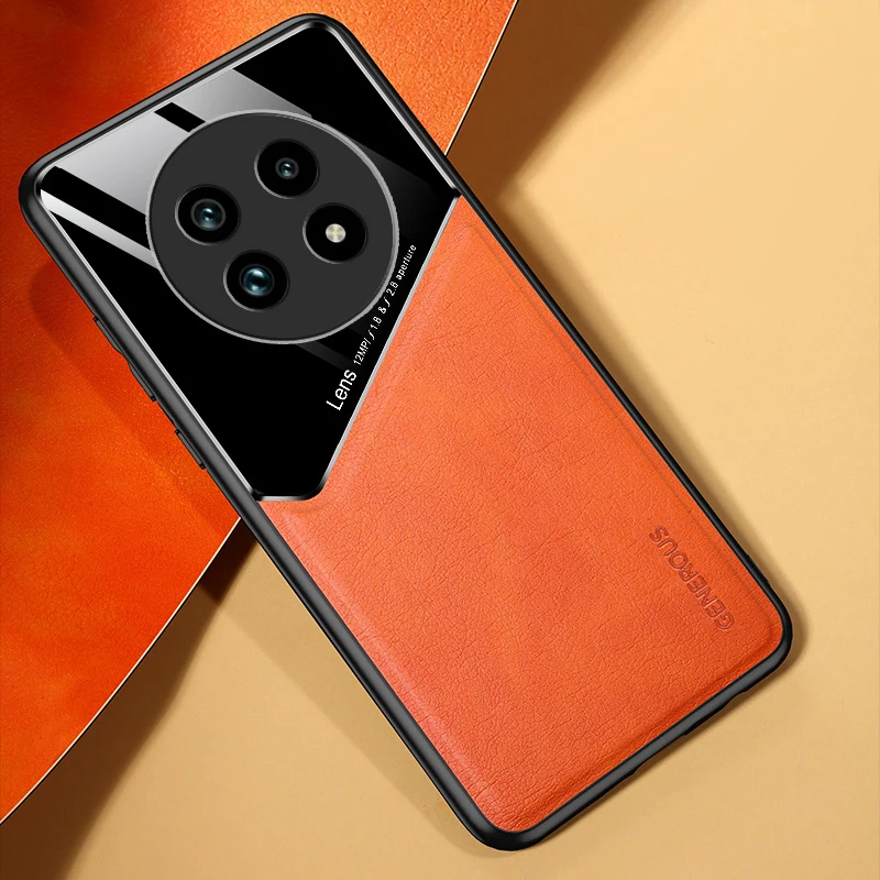 ل OnePlus ACE2 حافظة سيليكون بولي Leather الجلود إطار ناعم غطاء الكمبيوتر الصلب ل One Plus ACE 3 2 Pro 2V 3V ACE2V ACE3 ACE3V 5G جراب هاتف