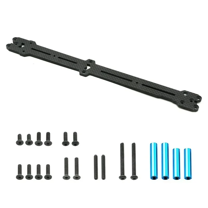 NEW Carbon Fiber Second Floor Slab Floor Board Plate For 1/10 Tamiya XV02 XV-02 RC Car Upgrade Parts Accessories