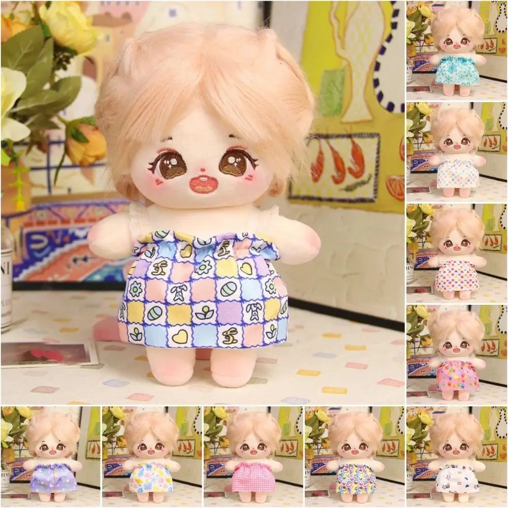 Pajama Lolita Dress Up Clothing Skirt Toy Accessories Multi Color 20CM Doll Sling Dress Replacement Mini Cotton Doll Dress