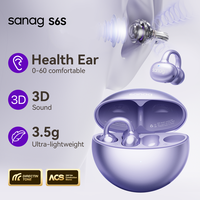 Sanag S6S Free Clip Open Ear Earphones APP Touch Control Bluetooth Headphones Sport Wireless Headset Choice Flash-sale Ear buds