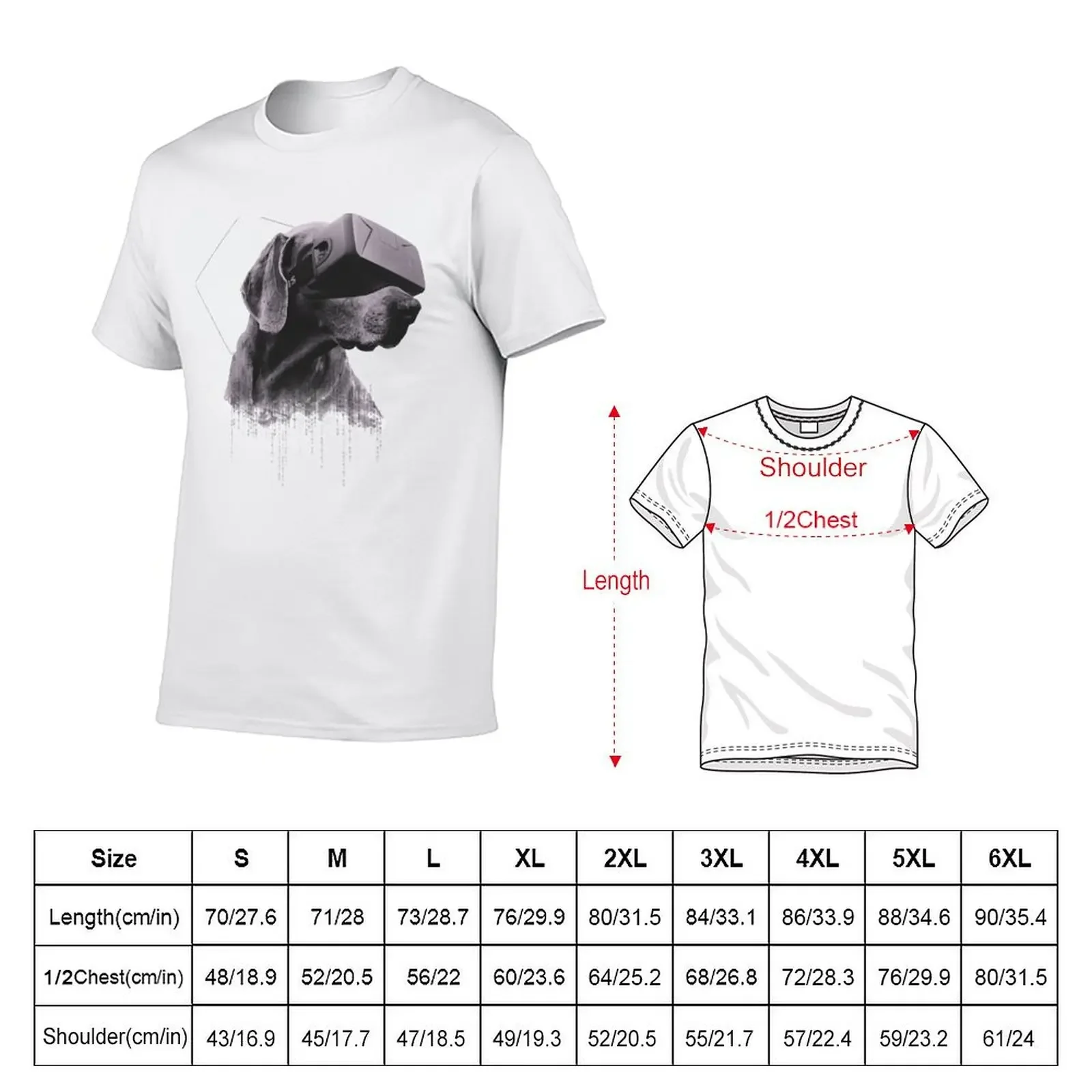 Virtual Reality Dog T-Shirt summer shirt Short sleeve tee t shirts for men pack