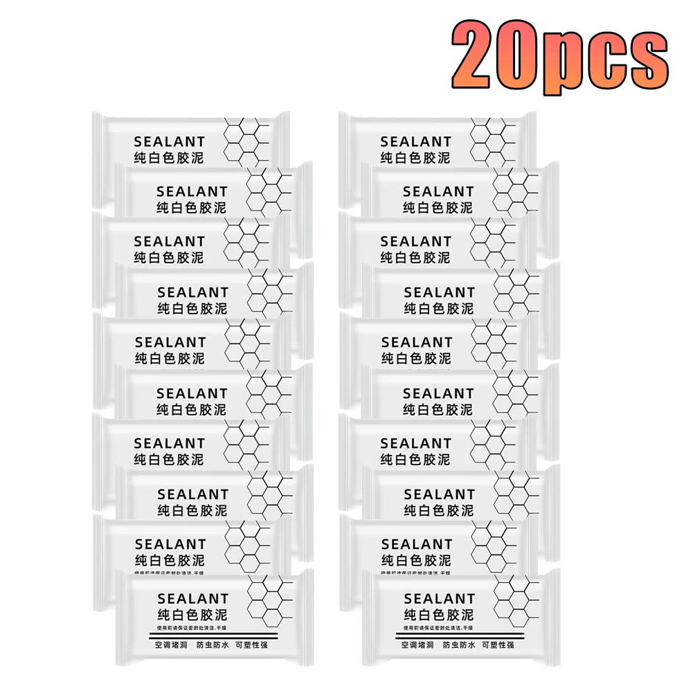 Joint de conduit étanche en argile, mastic en Silicone, réparation du caoutchouc, trou de climatisation, réparation moulable, tuyau, mastic, colle étanche, 1 à 20 pièces