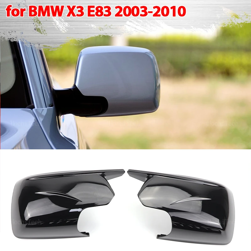 

Glossy Black Side Mirror cover Caps 2024 New M Look Mirror Covers for BMW X3 X 3 E83 2003-2010