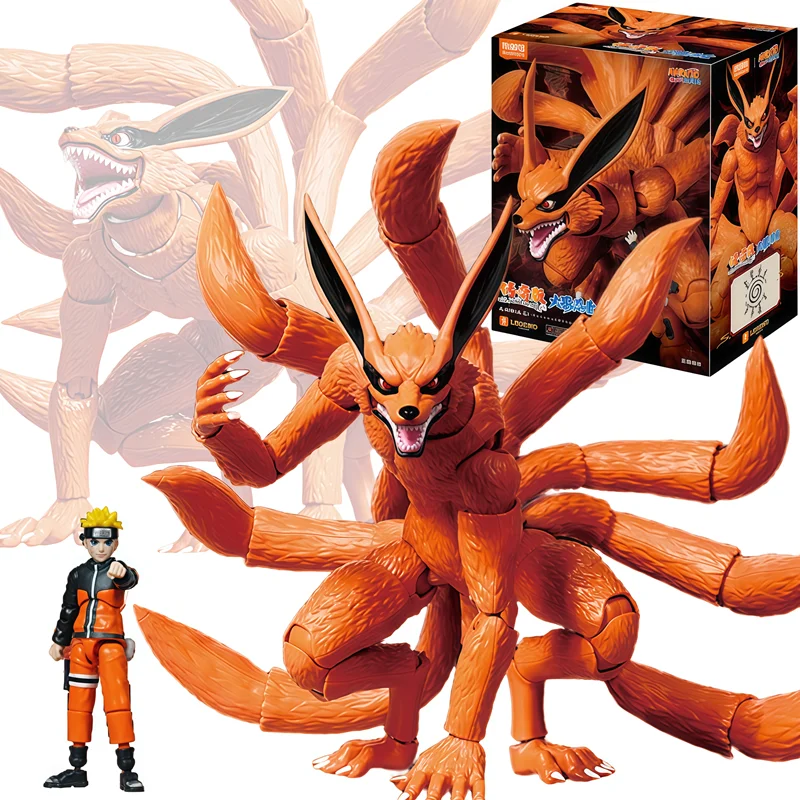 

Original Blokees Naruto Shippuden Kurama Action Figure Collectible Model Statue Assembly Toys Desktop Ornament Christmas Gifts