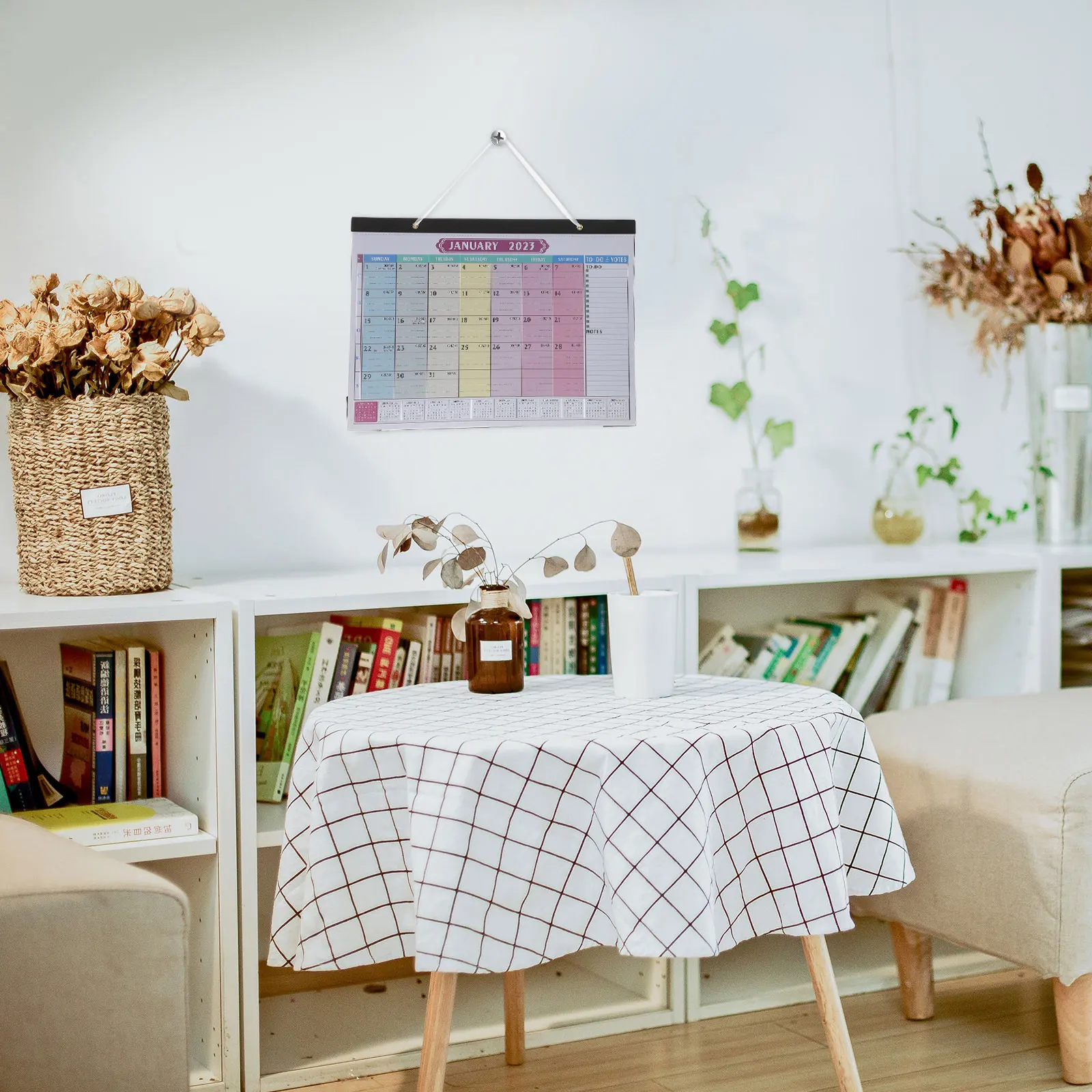 

Wall Calendar Monthly Turn The Page Hanging Family Paper Planning Countdown