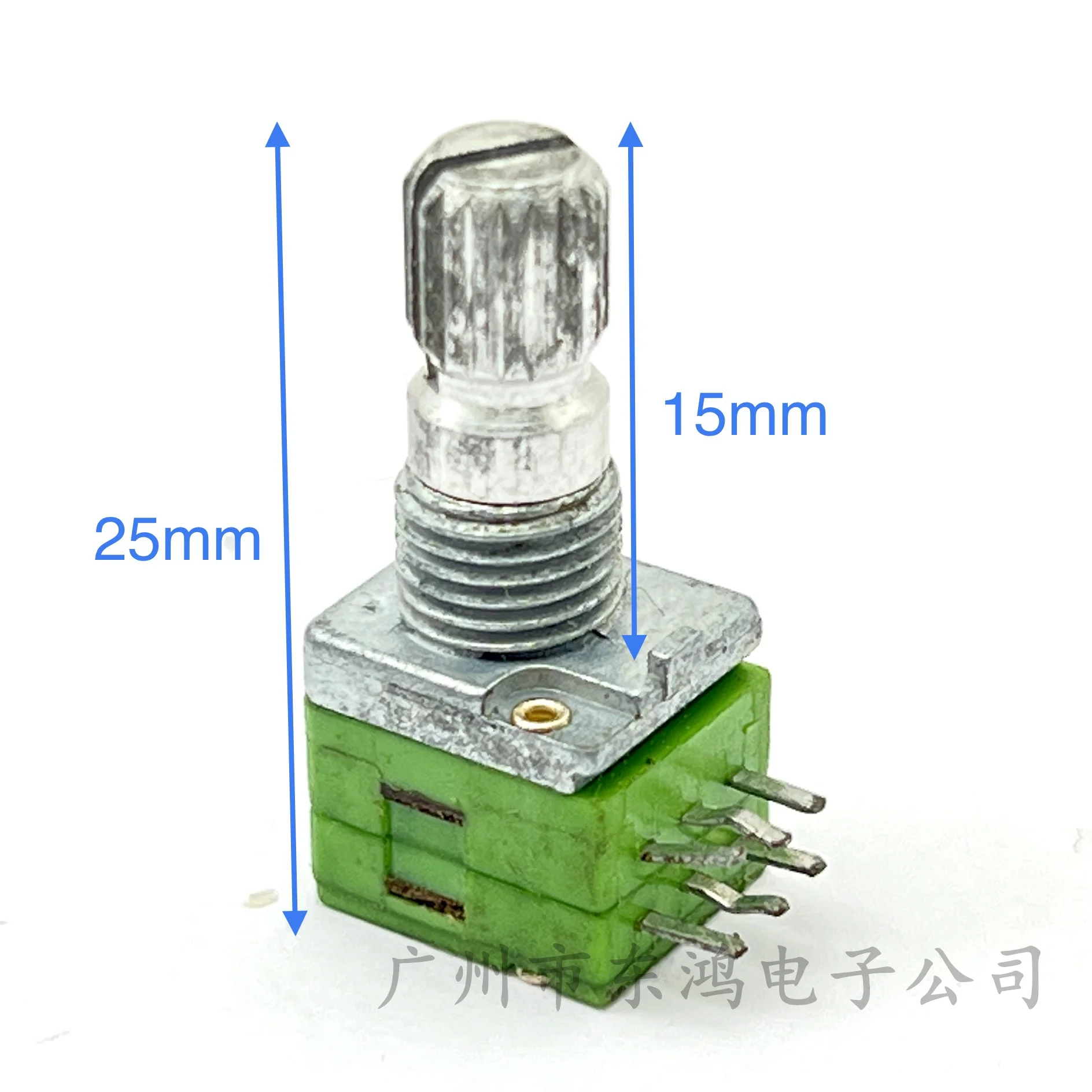 1 PCS alpha Taiwan Aihua duplex precision potentiometer B20K shaft length 15mm