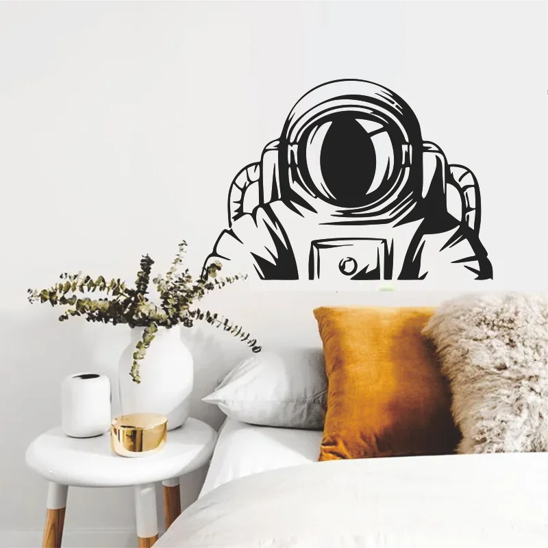 

Outer Space Astronaut Wall Sticker Vinyl Home Decoration for Boys Room Nursery Playroom Wall Decal Decor Removable Murals #332