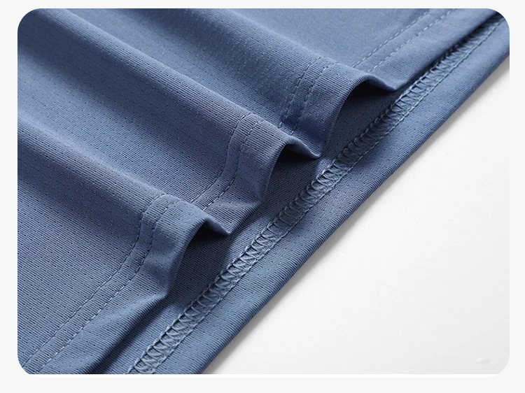 Neue Ice Silk Laufshirts für Herren, lockeres Kurzarm-Oberteil, Basketball-Gym-Sportbekleidung für Männer, Fitness-Workout, atmungsaktives Mesh-T-Shirt – Detail 40
