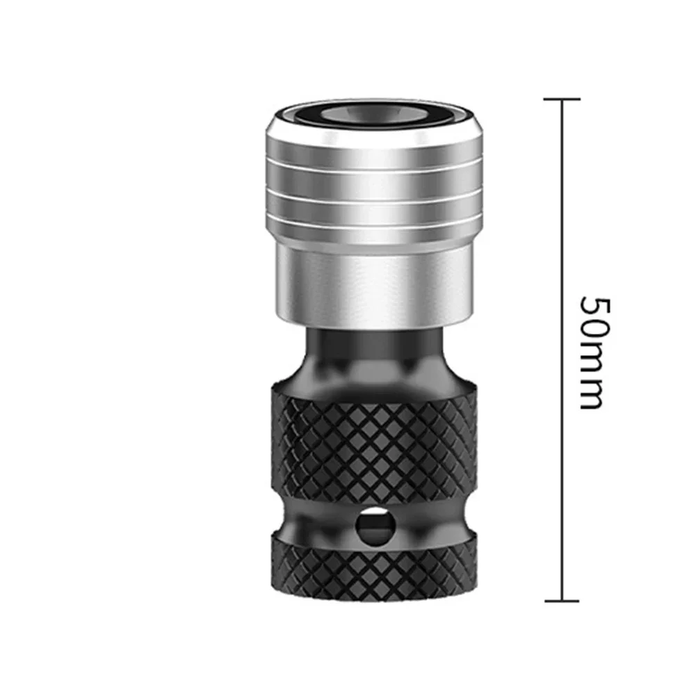 1/2in Drive To 1/4in Hex Drill Chuck Change Socket Adapter For Socket Wrench Telescopic Conversion Head Electric Tool Accessorie