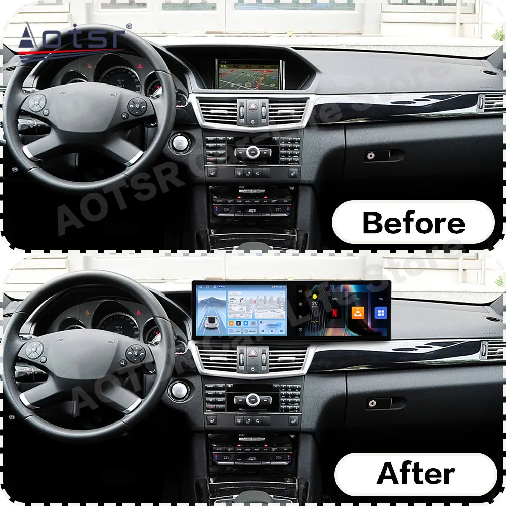 

Обновленный голосовой мультимедийный приемник Android Auto для Mercedes-Benz E-Class 2010-2012: GPS-навигация, автомобильная стереосистема, головное устройство для автомагнитолы