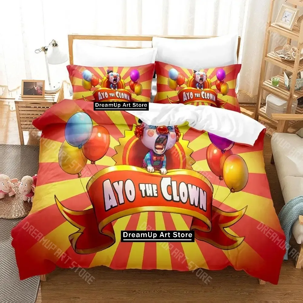 3D Printed Ayo the Clown Review Bedding Set for Boys Girls Duvet Cover And Pillowcase Twin Queen King Full Single Double Sizes