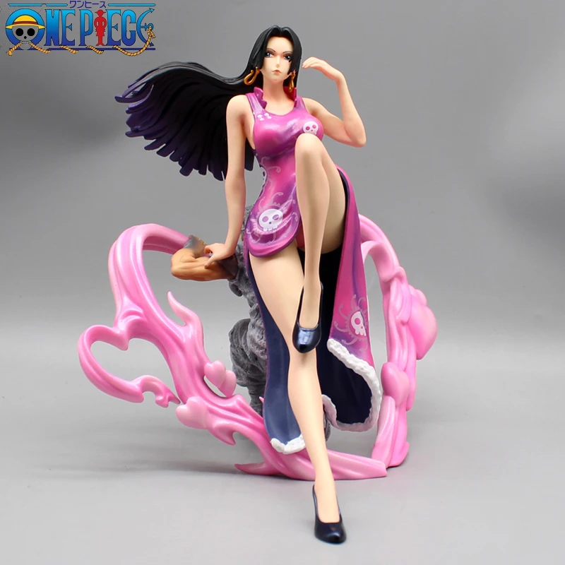 

20cm BT GK Sitting Seven Martial Seas Episode 6 Boa Hancock Female Emperor One Piece Anime Handmade Model Ornament Surrounding