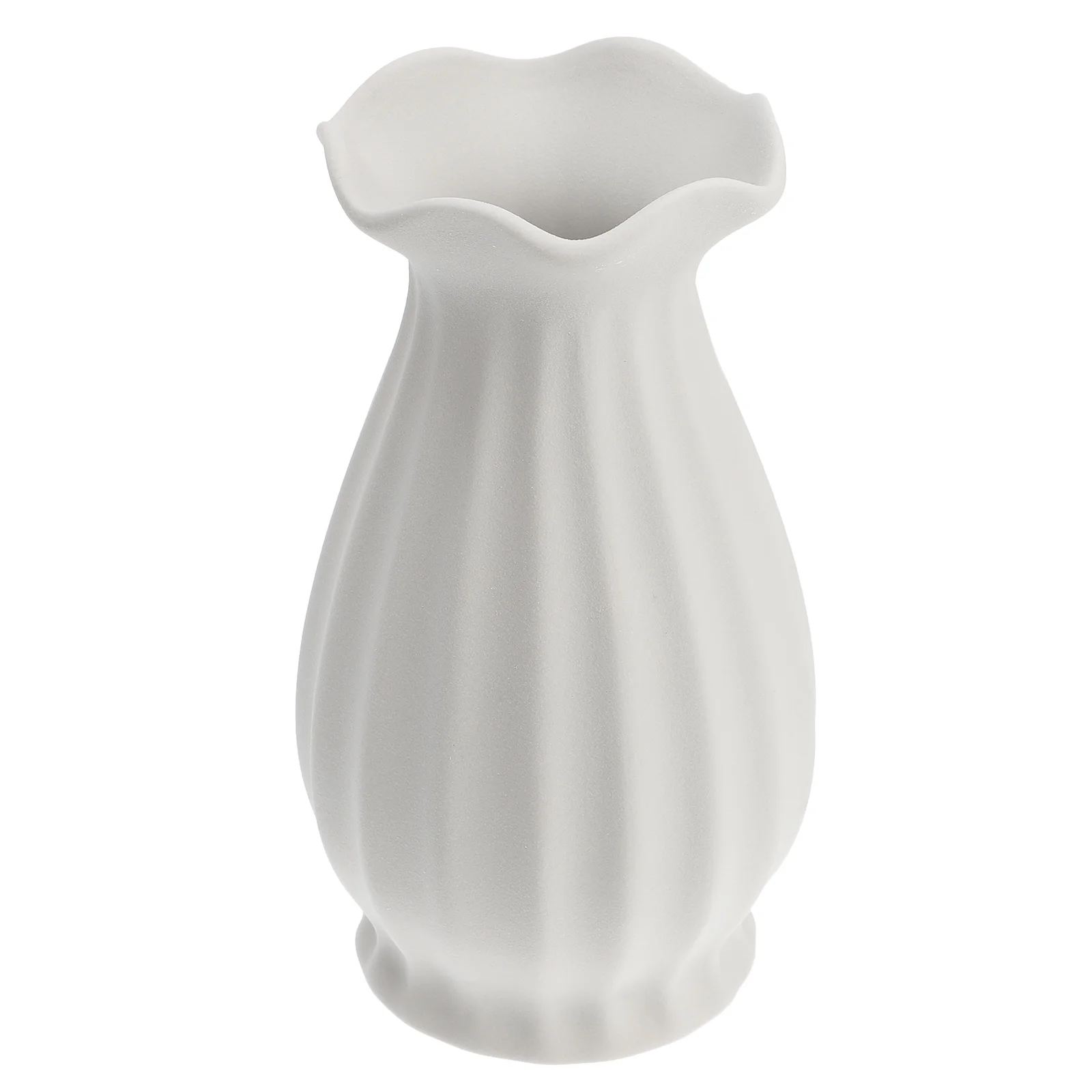 

1Pcs Ceramic Vase White Elegant Artistic Flower Holder for Home Office Indoor Room Decoration Ceramic Vase Flower Holder