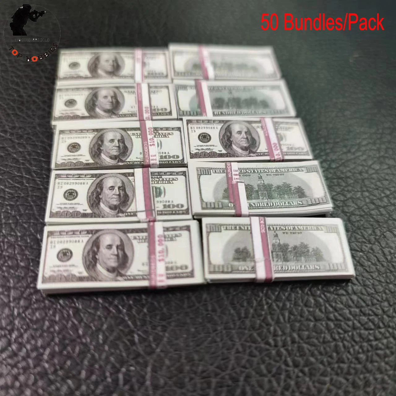 

50 пакетов креативных миниатюрных банкнот в масштабе 1/12 долларов, миниатюрные банкноты, детские игрушки, подарки, Миниатюрные аксессуары для кукольного домика