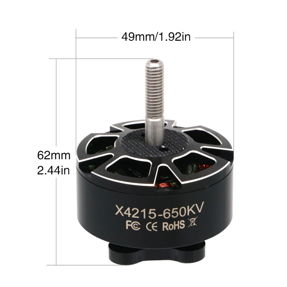 4 ピース/ロット新 X4215 4214 4215 KV400 8S / KV650 6S ブラシレスモーター 6 ミリメートルシャフト RC FPV ドローン部品アクセサリー