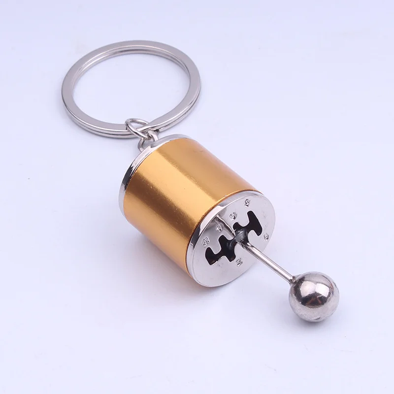 Metal AntiStress toy Creative Car 6 Speed Gearbox Gear Fidget Toy Fob Keyring Shift Racing Tuning Model Keychain Novelty Car Toy