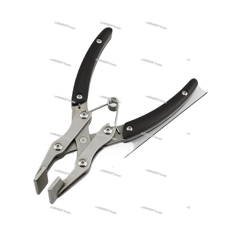 

Stainless Steel Parallel Pliers Handmade DIY Leathercraft Clasp Clamp Edge Pressing Flat Pliers Leather Glue Line Clamping Tool