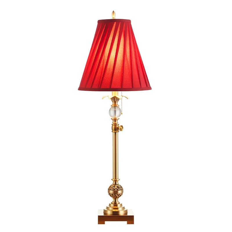 

Retro, Nordic, bedside, all copper, desk lamp, creative, warm, retro