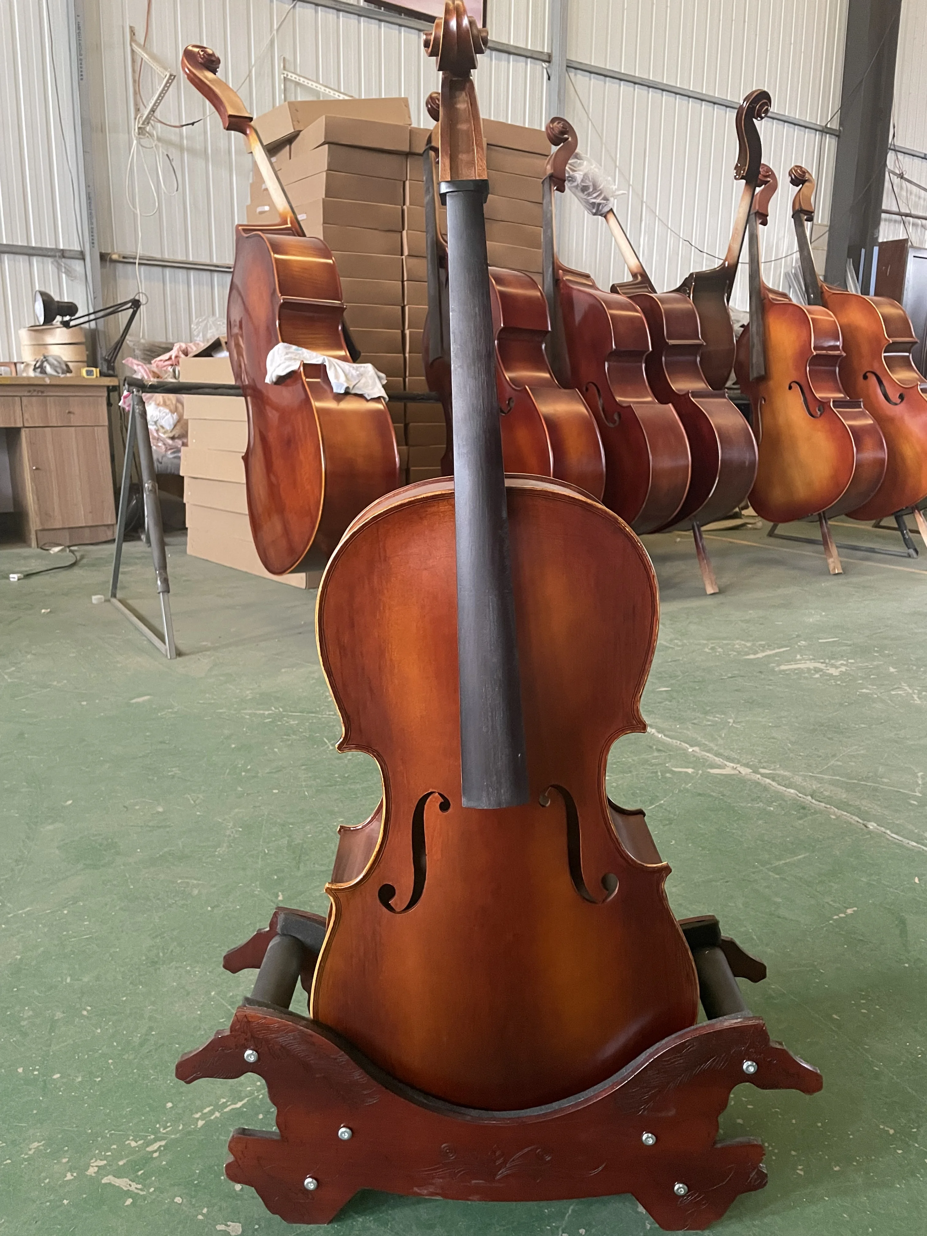 Handmade Spruce Panel, All European Maple Back, Cello 1/4 Violoncello, Solid Wood, Professional Musical Instrument, All Kit