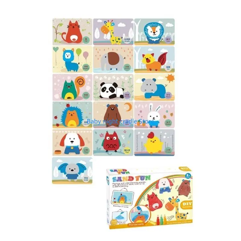 J2ff enfants coloré sands art activité sables sable