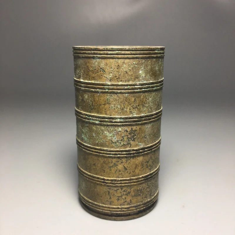 

Antique Collectible Green Rust Incense Holder Pen Holder Home Decor Craft Ornament