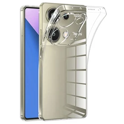 Ultra Thin Silicone Soft Case For Xiaomi Redmi Note 14 13 12 Pro Plus Pro+ 4G 5G Clear Back Cover Transparent Shockproof Shell