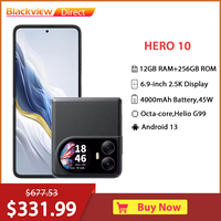 Blackview HERO 10 Smartphone, 6.9'' AMOLED Foldable Display 12GB+256GB MTK Helio G99 Mobile Phone, 108MP Rear Camera,45W Charge