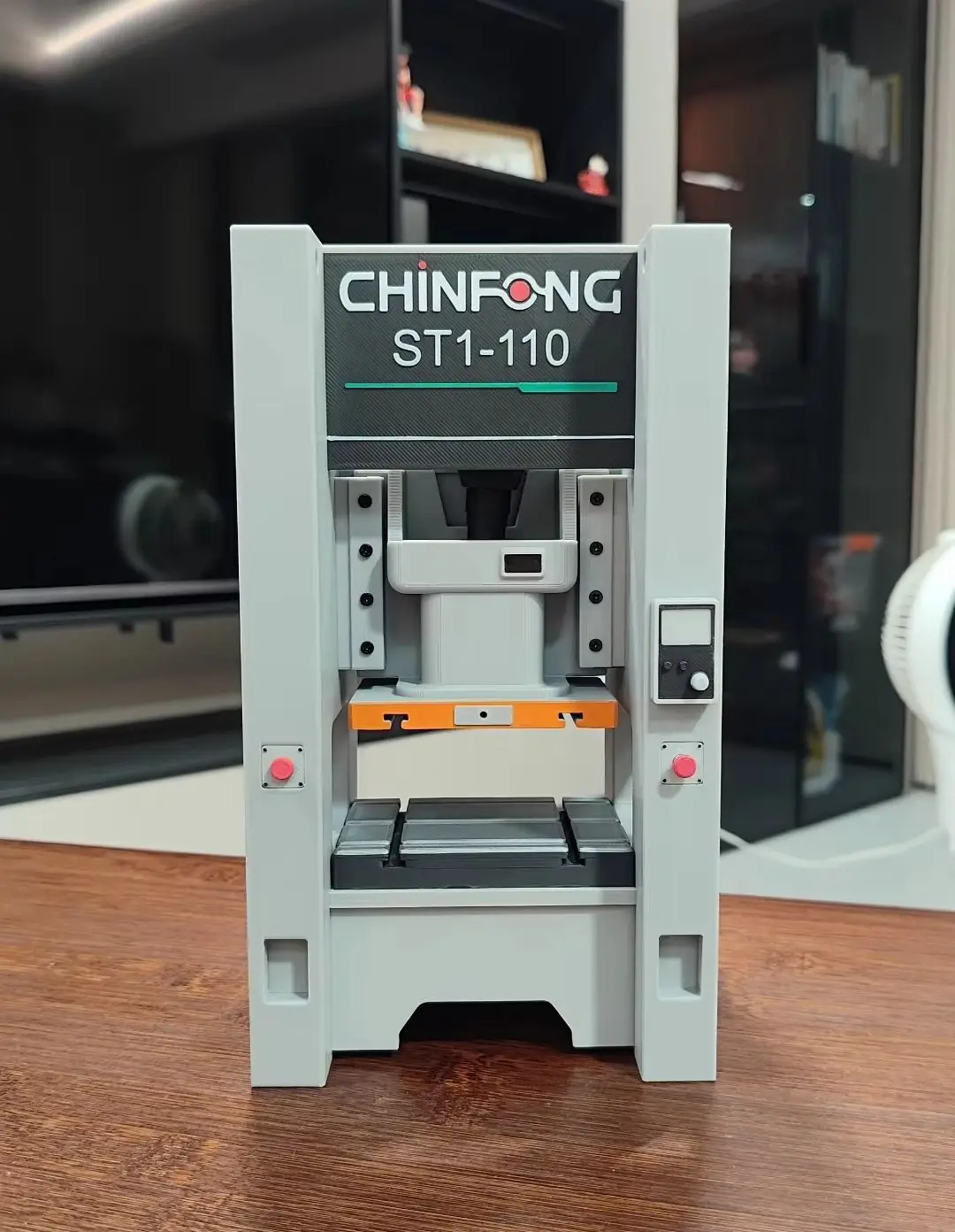 3D Printed Creative Electric Mini Enclosed Punch Press Model Desktop Ornament