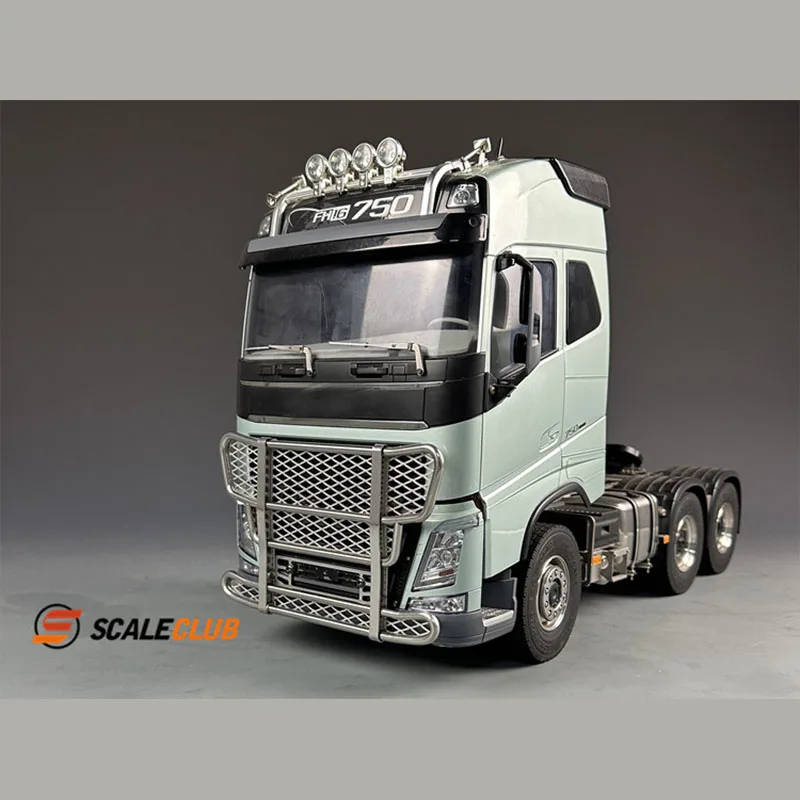 1/14 RC Truck Metal Bull Bar Anti-Collision Fence, Scaleclub Upgrade Parts Fit Tamiya FH16 FH12 VM FH750 RC Tractor Model
