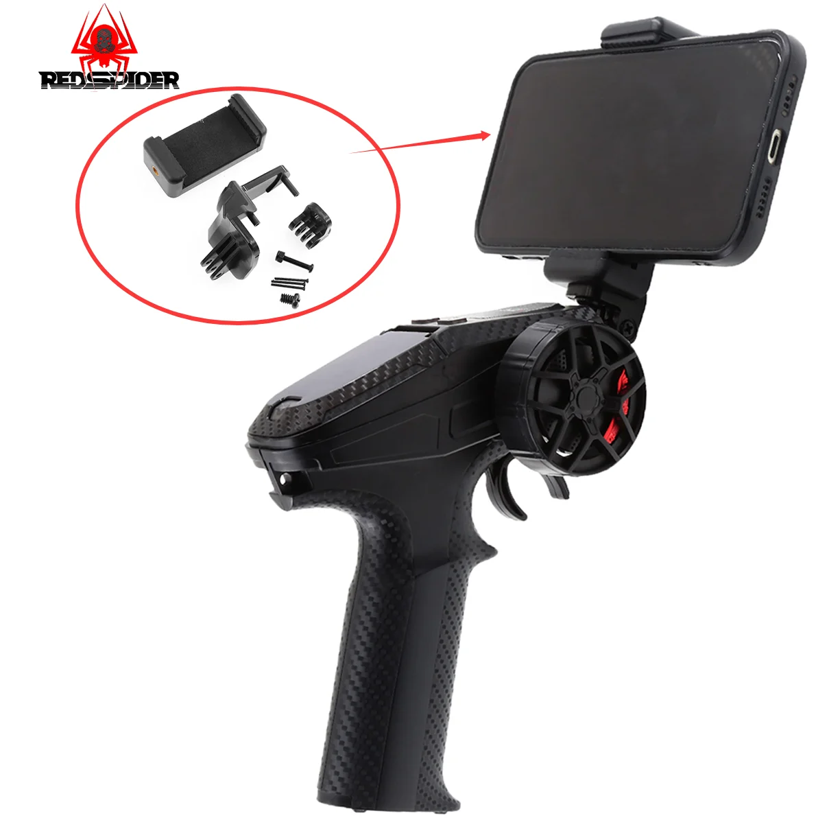 Phone Holder Clip Bracket Mount Support for Dumbo Remote Control X6PM Gun Control RC Car Boat Parts