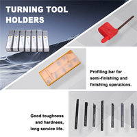 ABXF-Turning Tool Holders, 7Pcs 12Mm Shank Lathe Boring Bar Turning Tool Holder Set With Carbide Inserts
