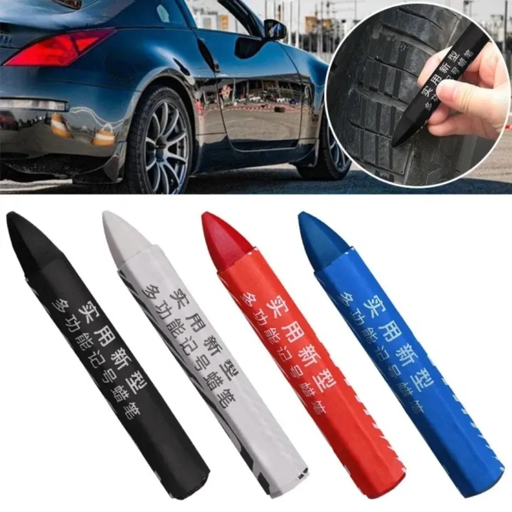 Tire Repair Marker Pen Tire Specific Waterproof Crayon Tyre Tread Care Portable Fade Resistant Marker Pen for Car Repair Tools
