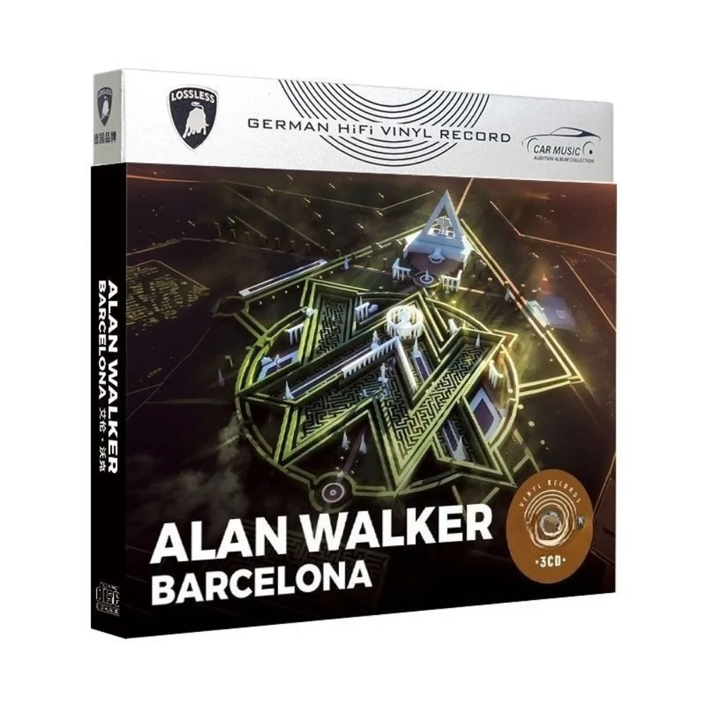 Álbum de CD oficial de Alan Walker - Música pop DJ euroamericana |   Textura de vinilo |   Disco de audio para automóvil y hogar