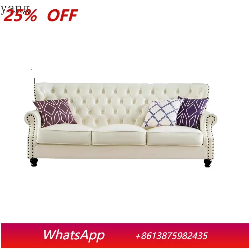 

CX light luxury leather living room size new sofa