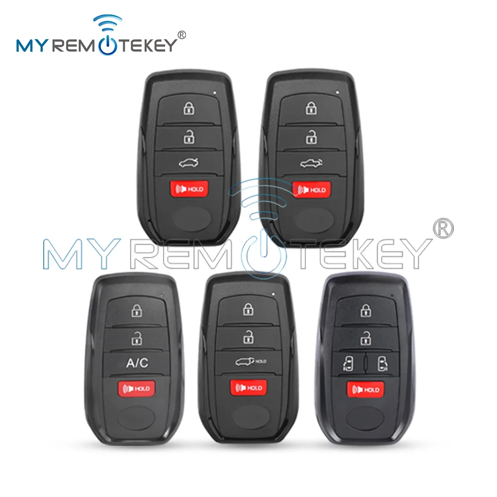 REMTEKEY Smart Key shell 4/5 Button for 2021-2023 Toyota Corolla Sienna Tundra BZ4X FCC HYQ14FBX