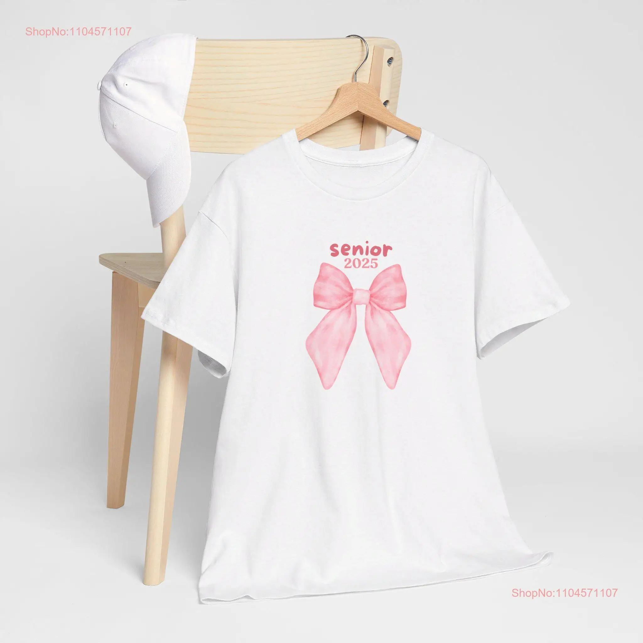 

Senior 2025 T Shirt Inspirational Quote for Her Coquette Bow Positivity Aesthetic High School Graduate College