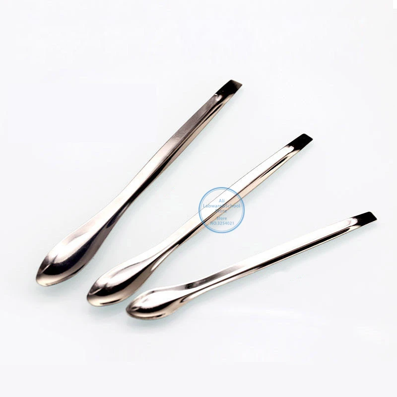 3 Stks/set (10/12/14Cm) lab Rvs Medicinale Sample Wegen Lepel In School Experiment Apparatuur