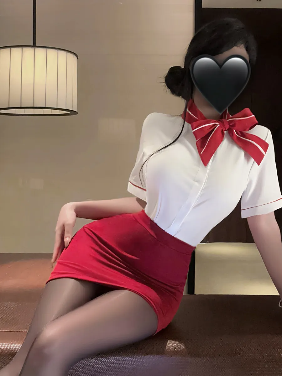 Sexy Secretary Uniform Short Sleeve Shirt And Skirt Set Women's Fashion Summer Outfit Bodycon Night Club Work Uniform Set