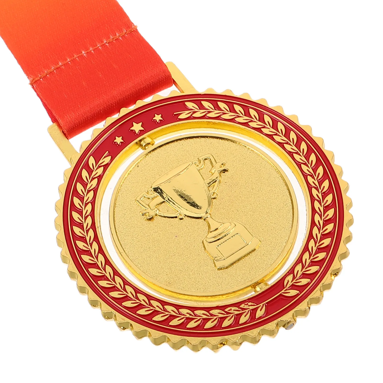 Rotatable Sports Medal Award Multi-Sport Trophy Ribbon Baseball Basketball Soccer Cycling School Competition Prize