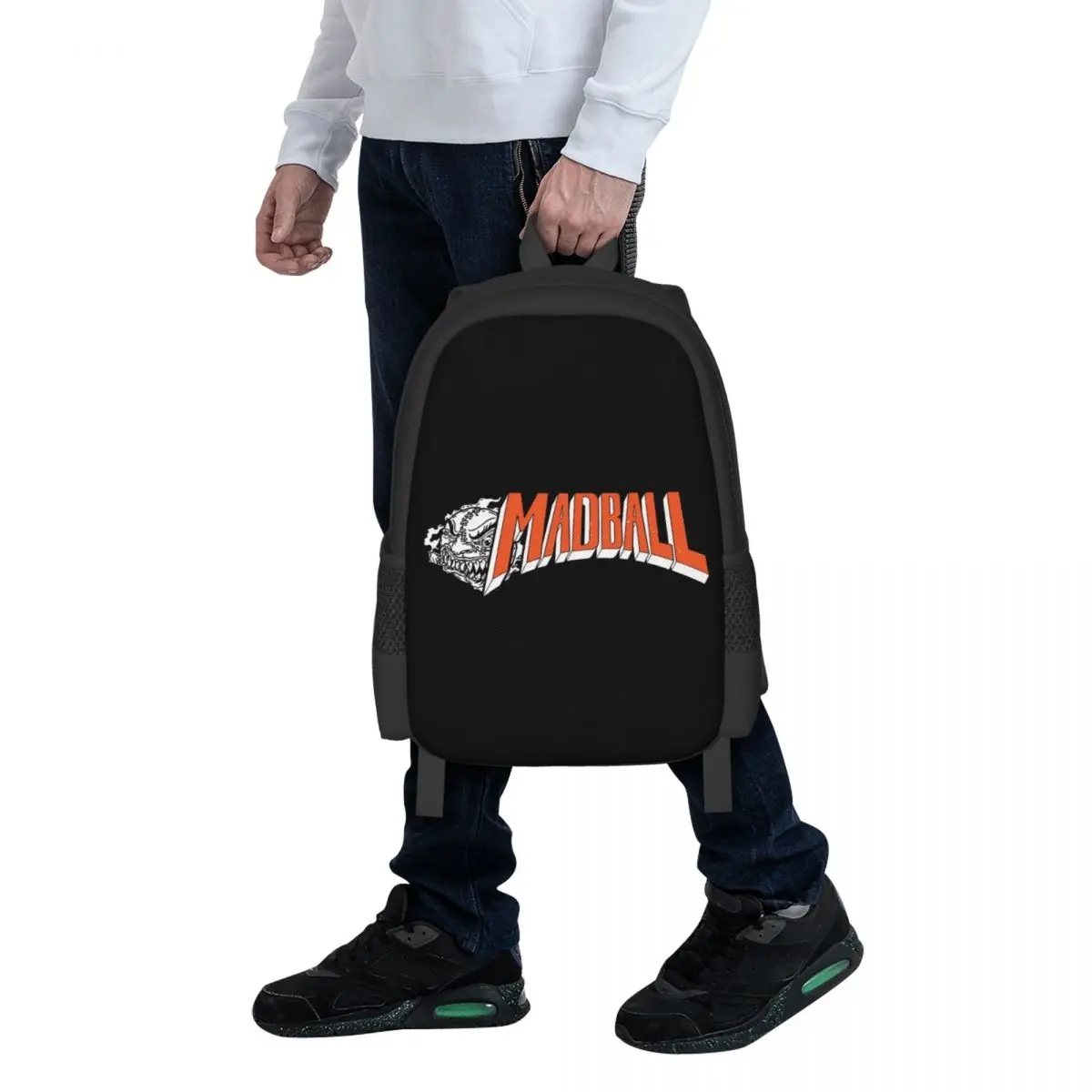 Madball Sticker Student Backpack School Bag Hiking Travel Daypack for Men Women Fashion Bookbag Shoulder Bags
