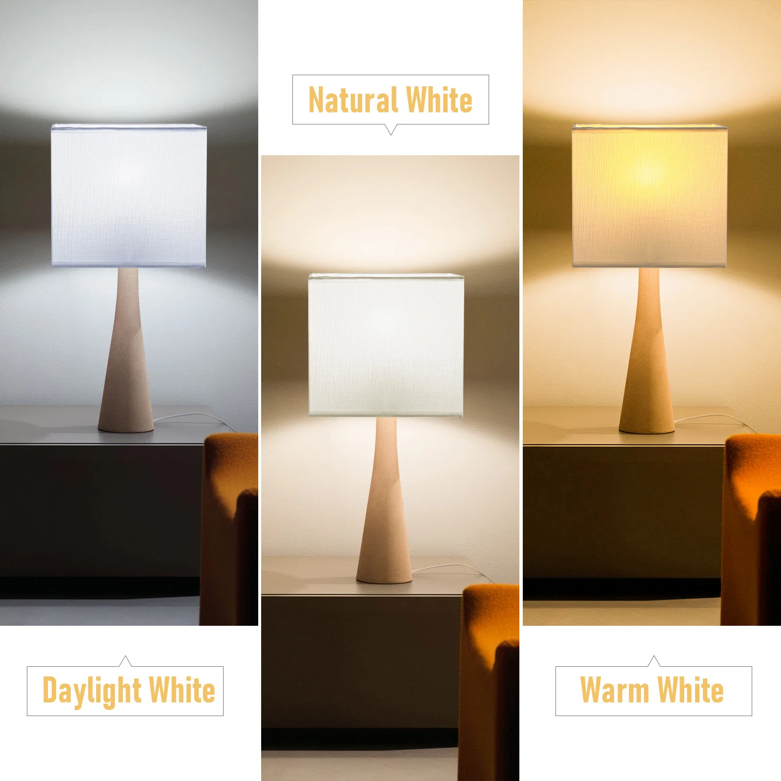 

Fabric Lamp Shade Rectangle 30X20Cm White For Table Desk Bedside Lamp Dust Proof Light Cover Decorative Lighting Accessory