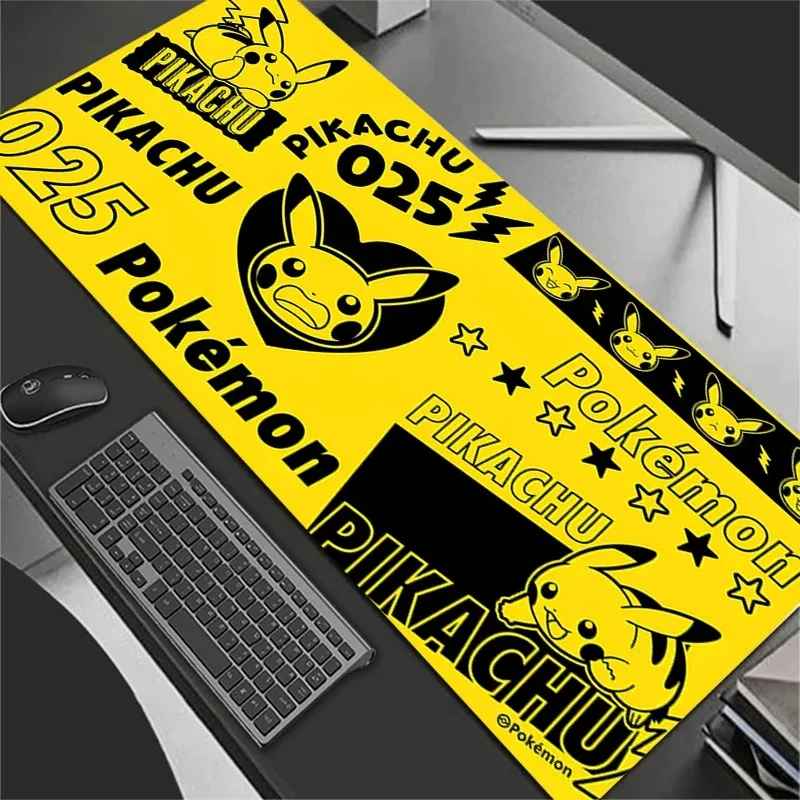 Mauspad, professionelles E-Sport-Mauspad für Gamer, Speed-PC-Gaming, Gummi-Tastatur, Notbook-Schreibtischmatte, P-Pokemons, P-Pikachus, Mauspad, 800 x 300